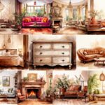 collage tendances déco designers 2025
