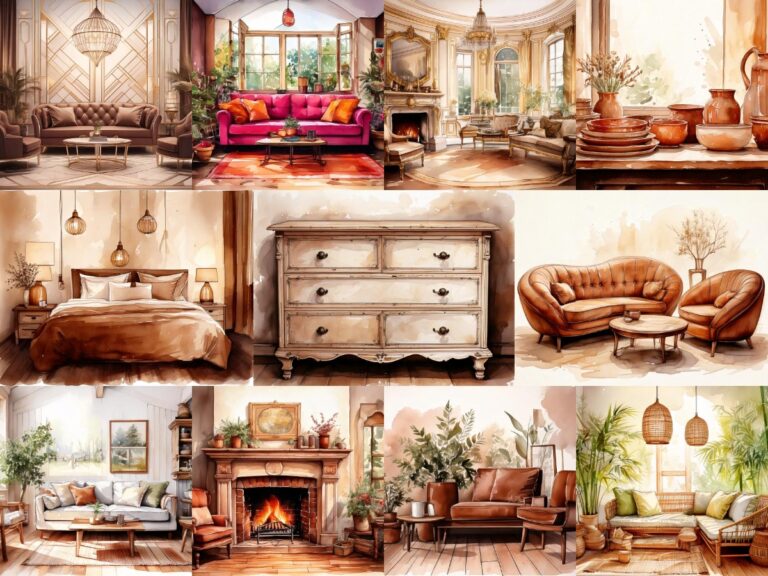 collage tendances déco designers 2025