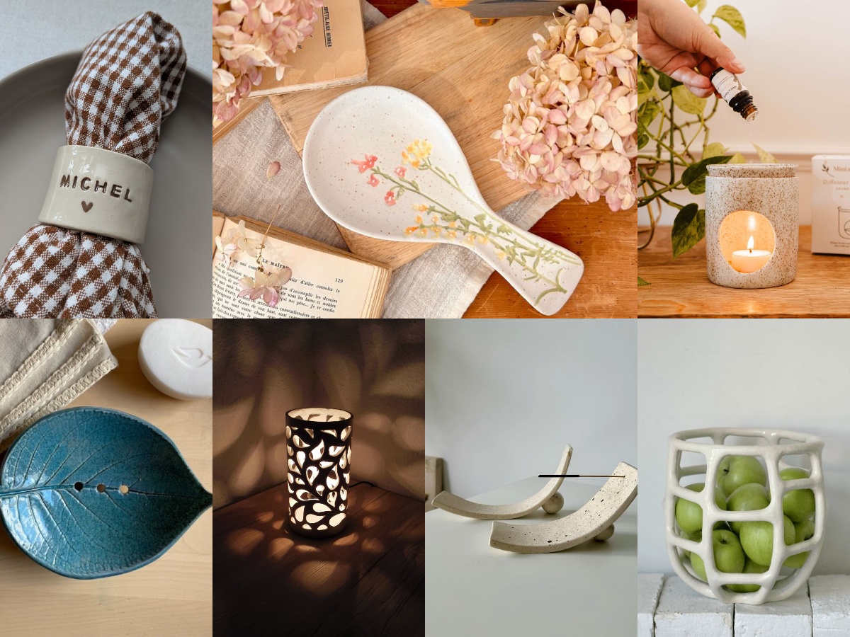 idées objets céramique collage photo