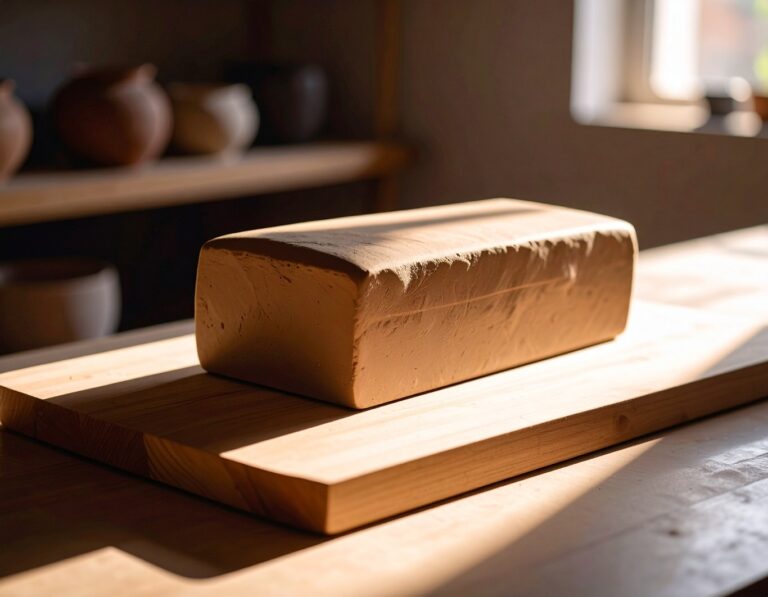 pain de terre argile en bloc