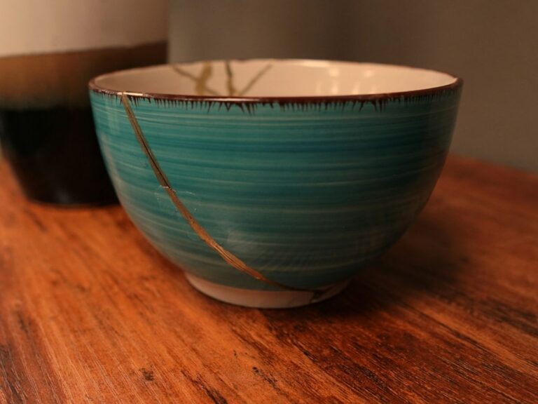 bol kintsugi illustration céramique