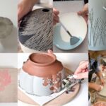 collage techniques décoration céramique pinterest