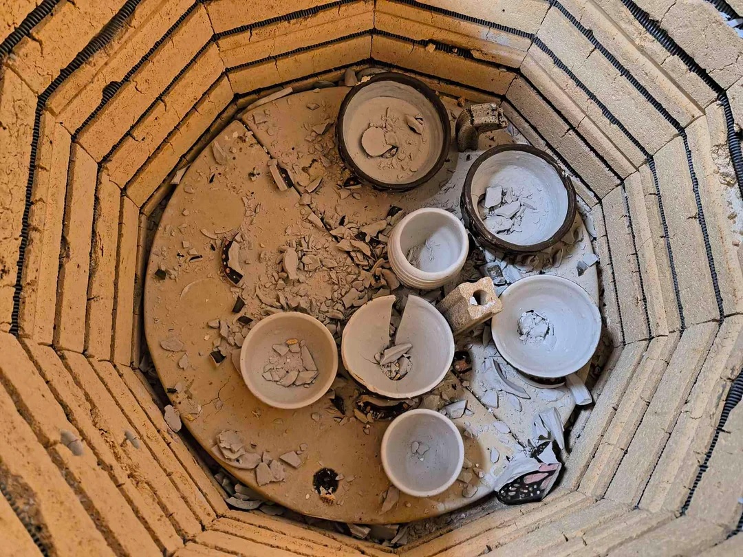 pièces en céramique cuisson ratée