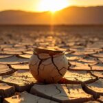 séchage pièce céramique désert aride soleil