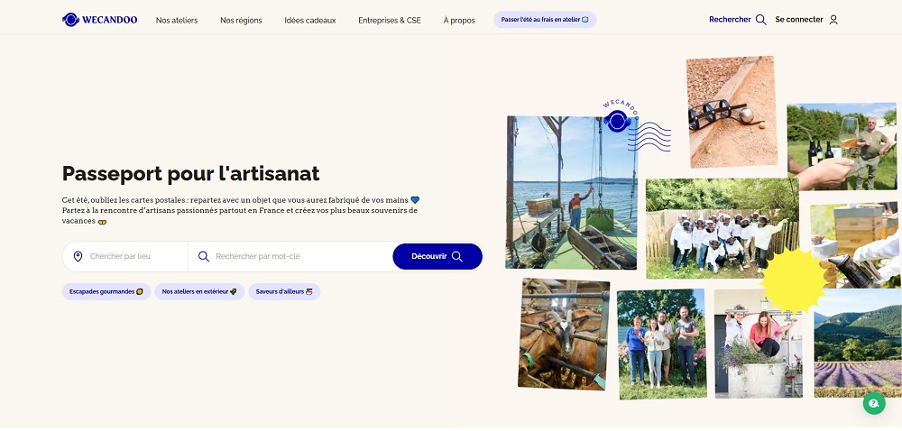 capture écran site wecandoo