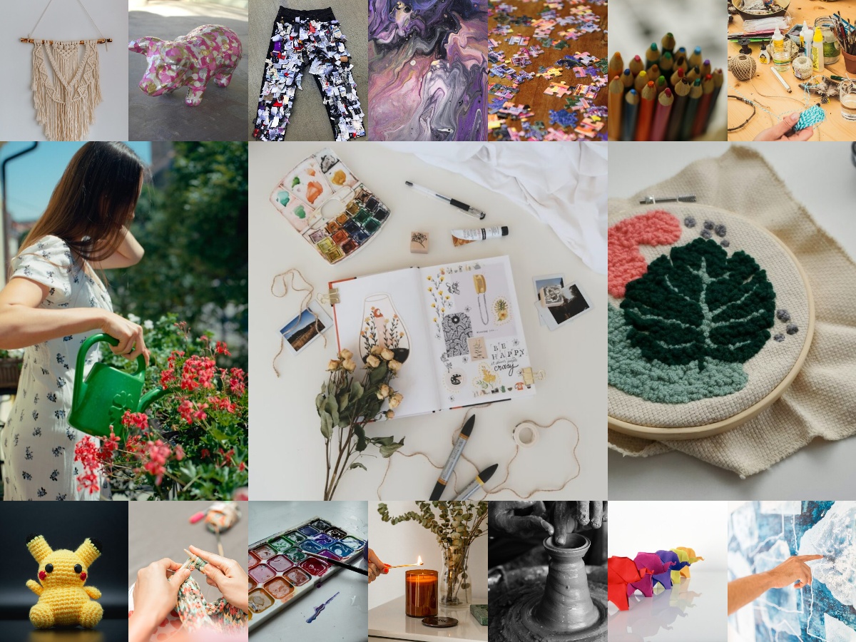collage activités manuelles créatives slow life