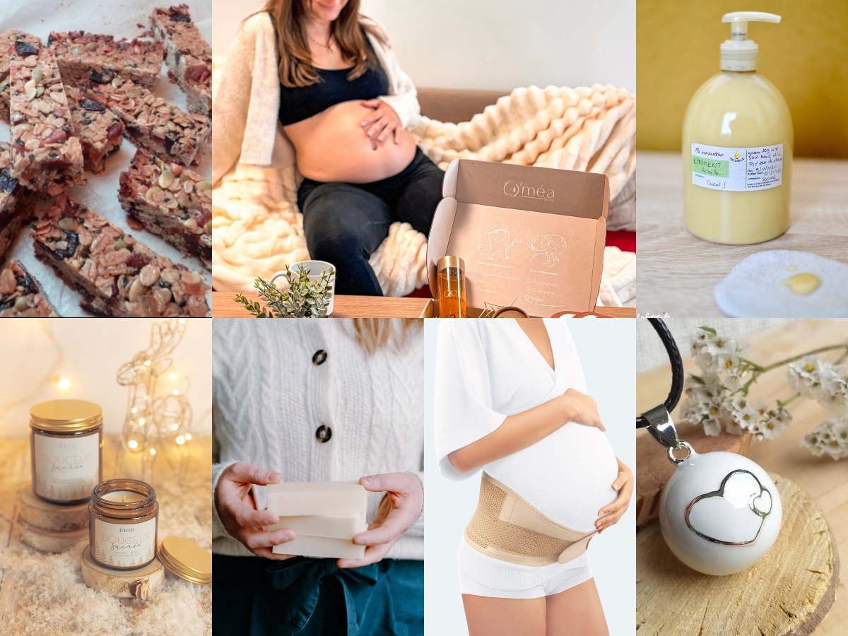 collage produits box grossesse