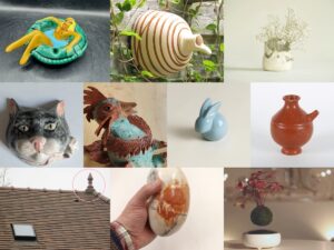 objets céramique insolites collage