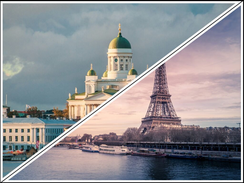 collage France et Finlande