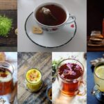 collage boissons healthy femmes