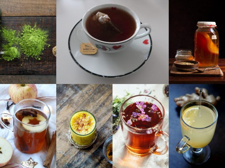 collage boissons healthy femmes