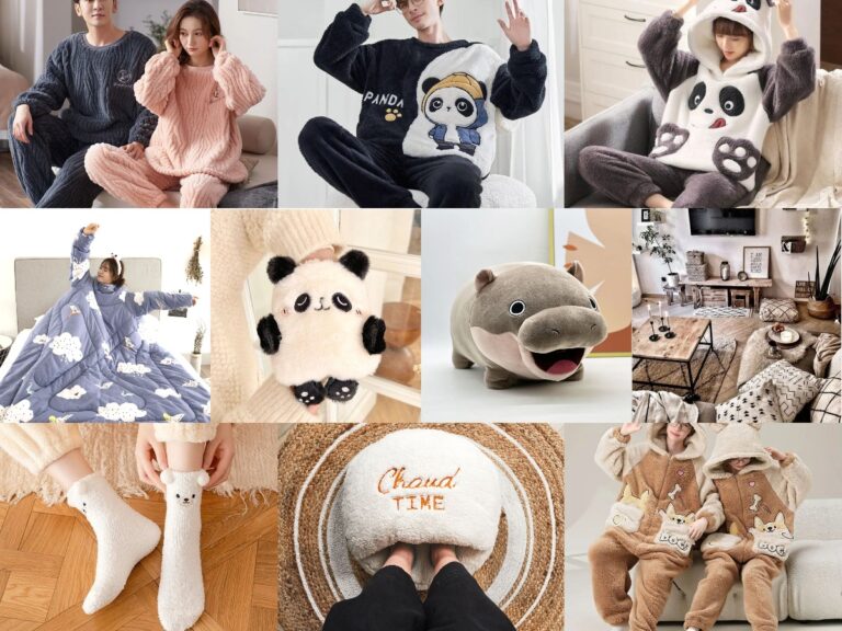 collage cocooning pilou pilou pyjamas