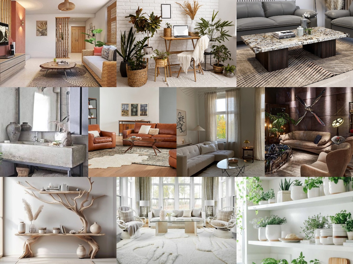 collage idées déco nature personnalité