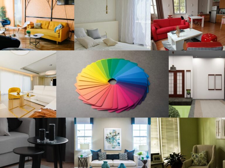 collage psychologie couleurs déco intérieure