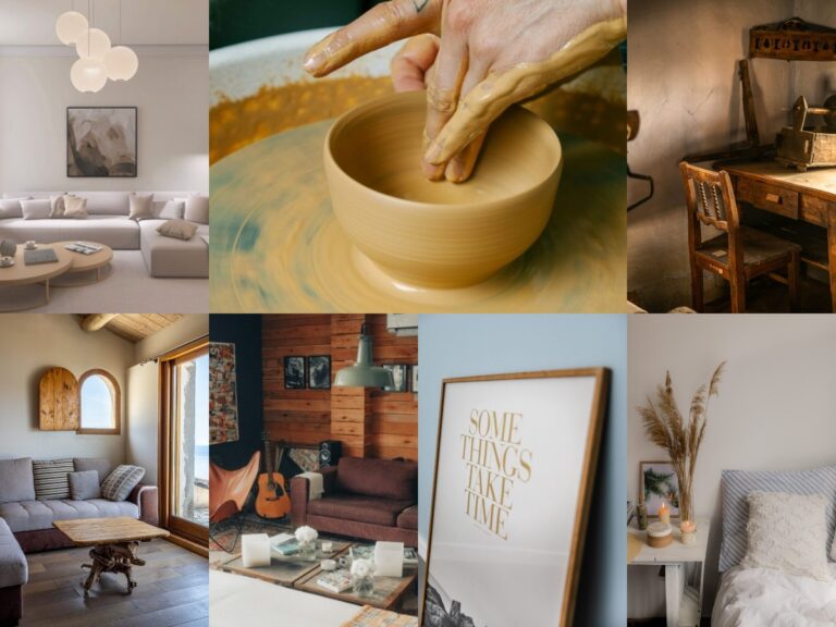 collage slow design slow life