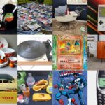 collage top objets recherchés vide grenier brocante