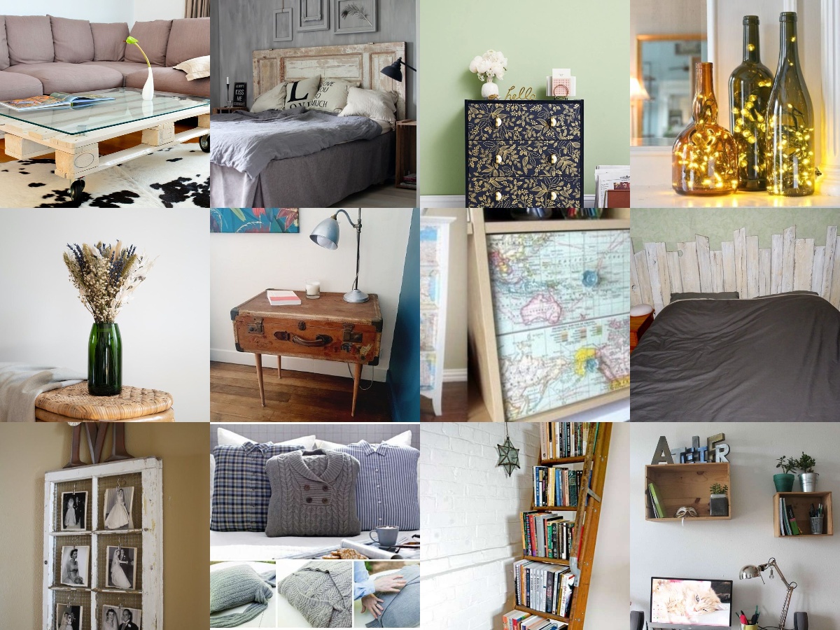 collage upcycling créatif vintage