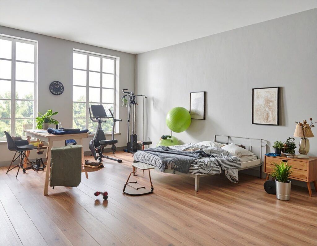 fonction des espaces floue intérieur déco