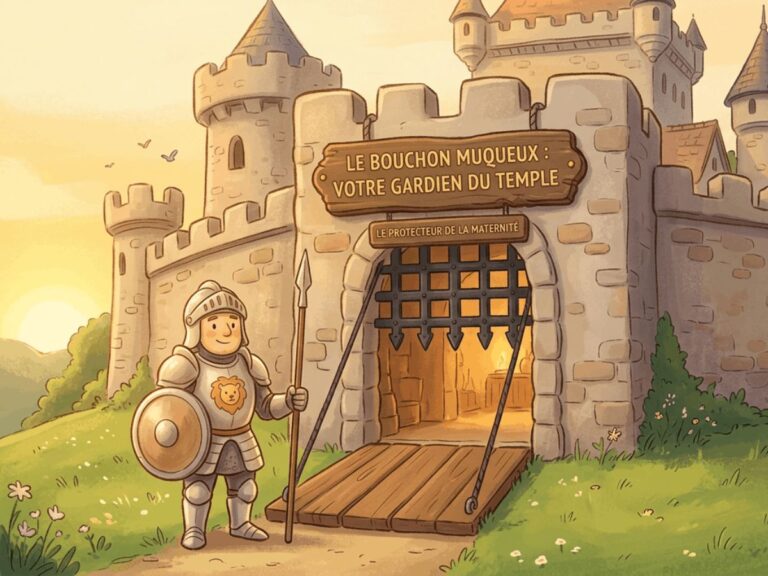 Bouchon muqueux illustration métaphore maternité